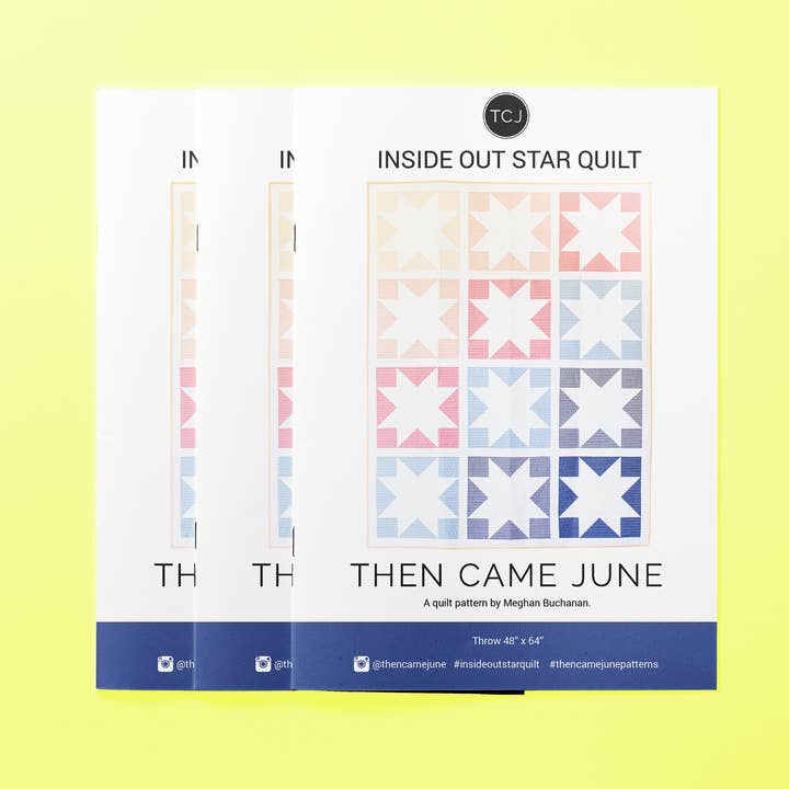 Then Came June - Wholesale Craft Sewing Kit - Inside Out Star Quilt Pattern - Printed0