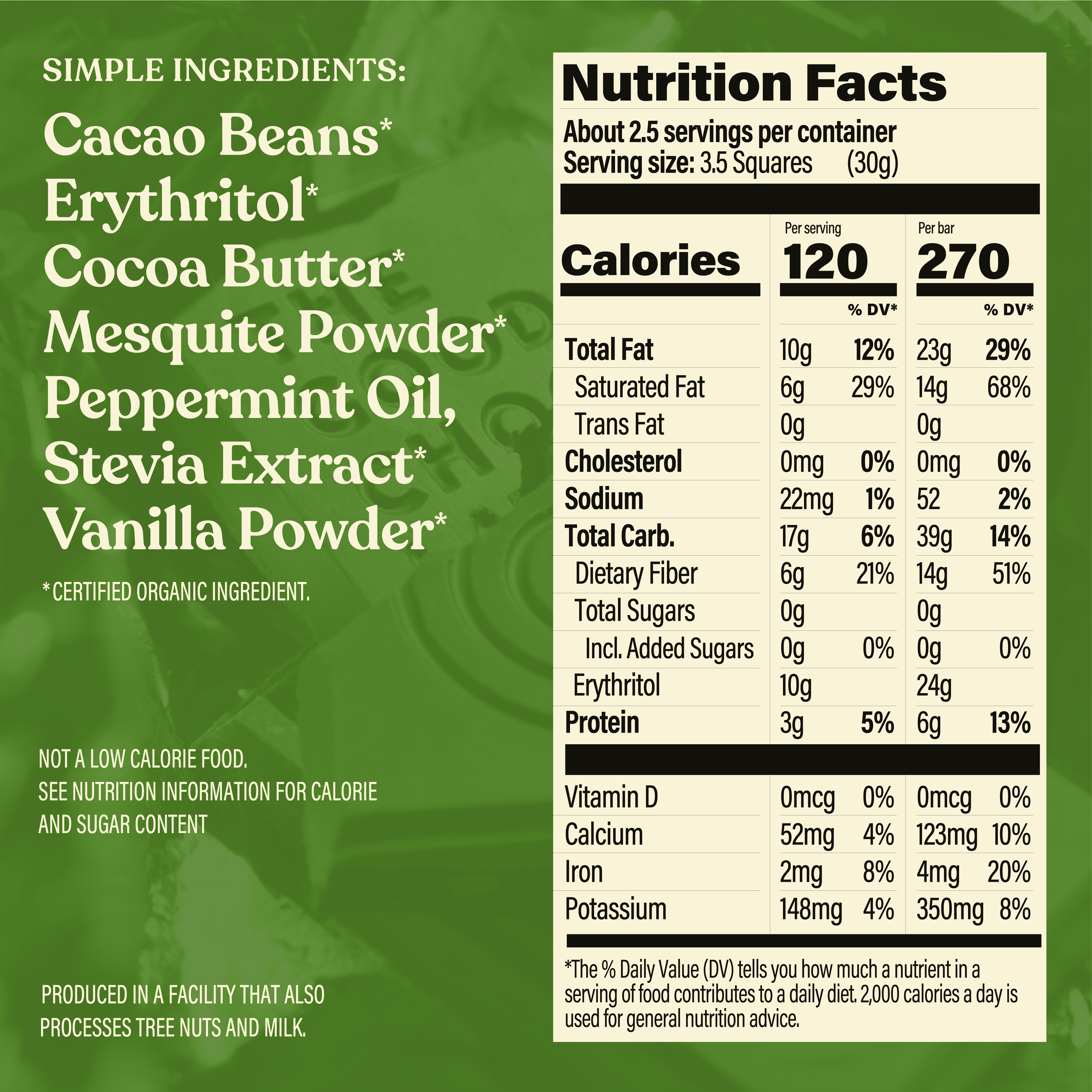 The Good Chocolate - Wholesale Chocolate Bar - Mint Chocolate Bar / 2.5 oz2