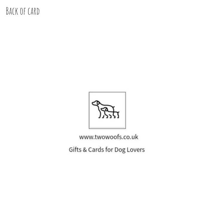 Two Woofs - Wholesale Birthday Card - Single Luxury English Bull Terrier Greeting Card