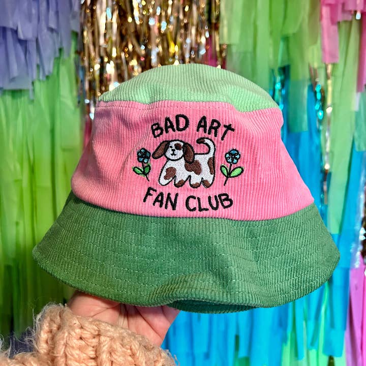 The Peach Fuzz - Wholesale Bucket Hat - Women's - Bad Art Fan Club Color Block Bucket Hat