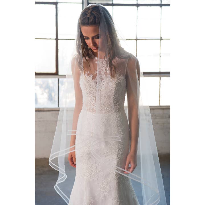 Ariel Taub - Wholesale Veil - Women's - 1805 Two-Row Horsehair Chapel Length Veil2