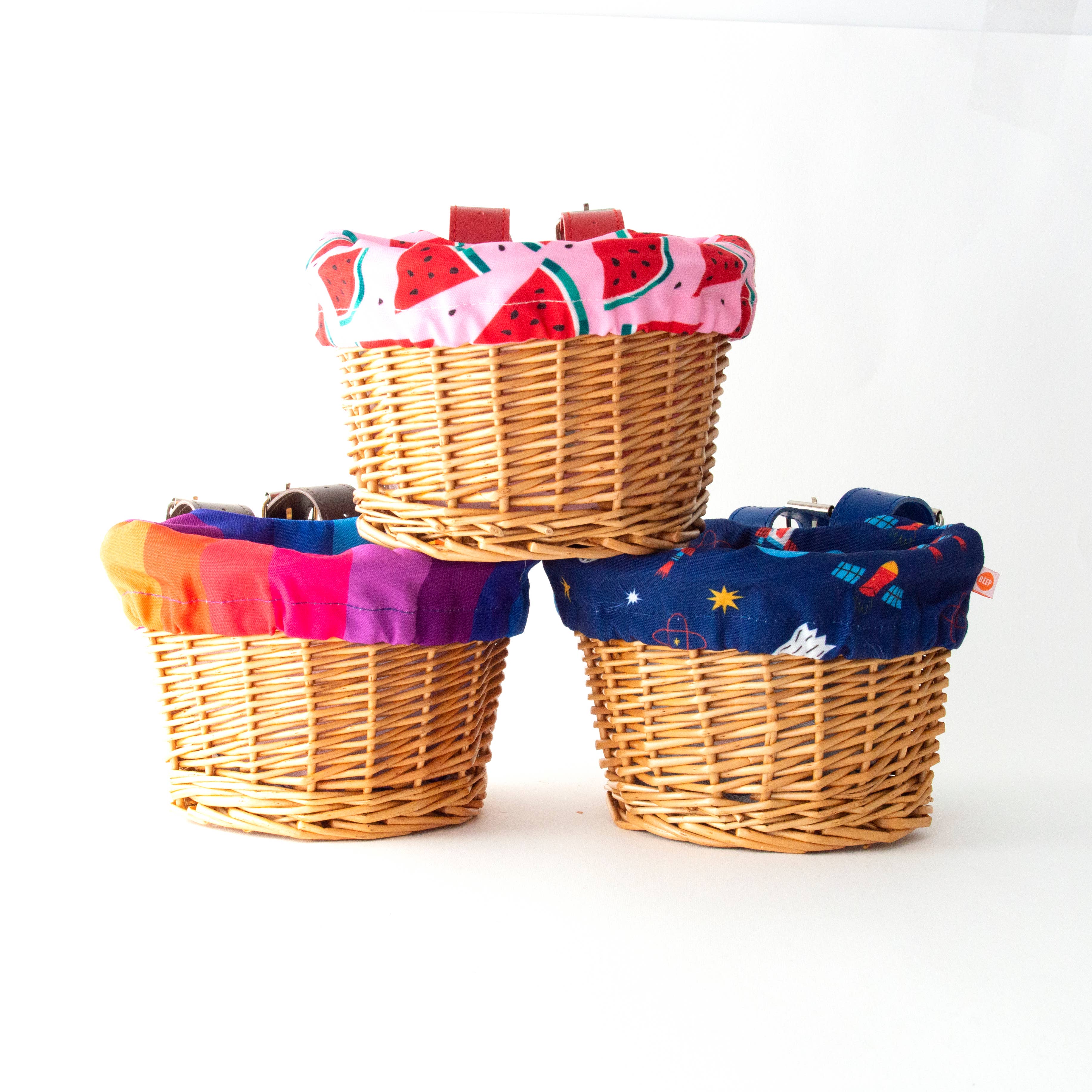 Beep - Wholesale Basket - Kids & Baby - Beep Kids Wicker Basket with Fun Rainbow Liner 🌈5