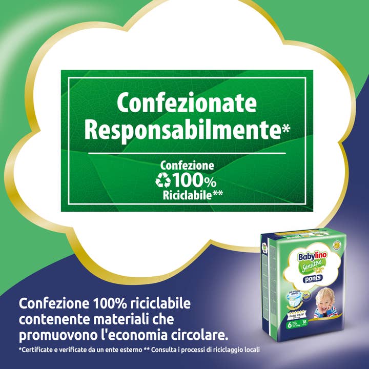 Babylino - Wholesale Diaper (Non-Cloth) - Baby - Babylino Sensitive Cotton Soft, Pant Diaper Size 6, 18 Units11