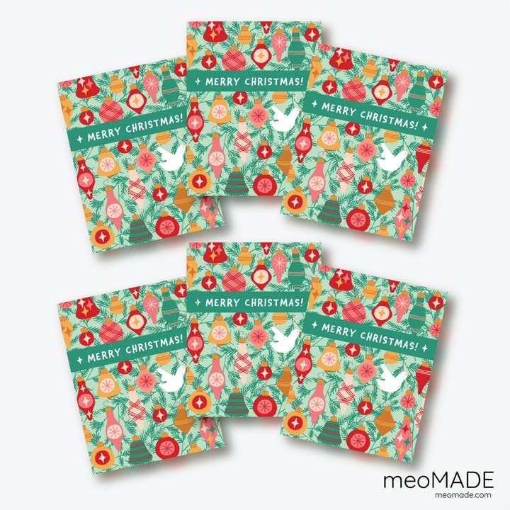 Christmas Ring My Bell - Set of 6 Blank Holiday Cards for wholesale by meoMADE