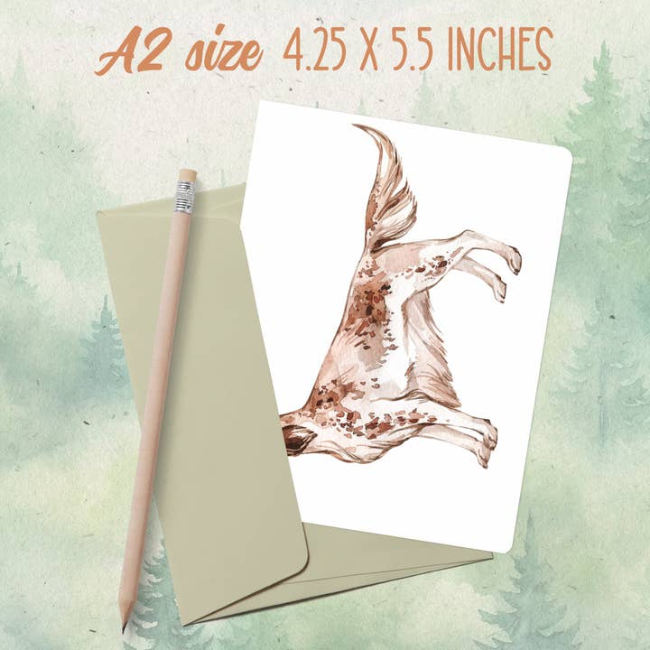 Soul Familiar - Wholesale Everyday Greeting Card - Handmade English Setter dog greeting card1