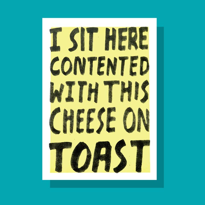 “Cheese on Toast” by Rich Fairhead Art Print for wholesale by Happy Hour Prints