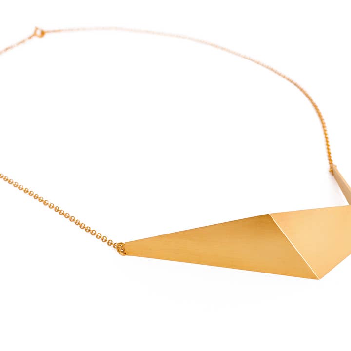 Elina Briede Jewelry - Wholesale Pendant/Charm Necklace - Architectural gold necklace