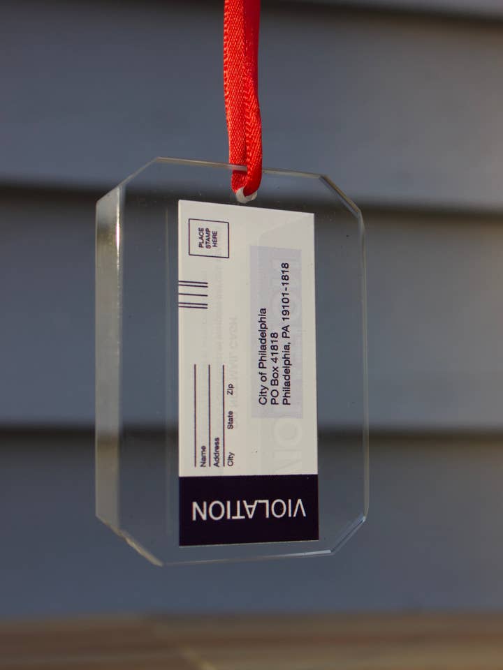 PPA Ticket Glass Ornament for wholesale by Dainty Studios