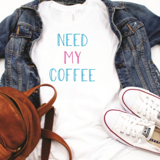Nee My Coffee Tee per la vendita all'ingrosso da parte di Peach Closet