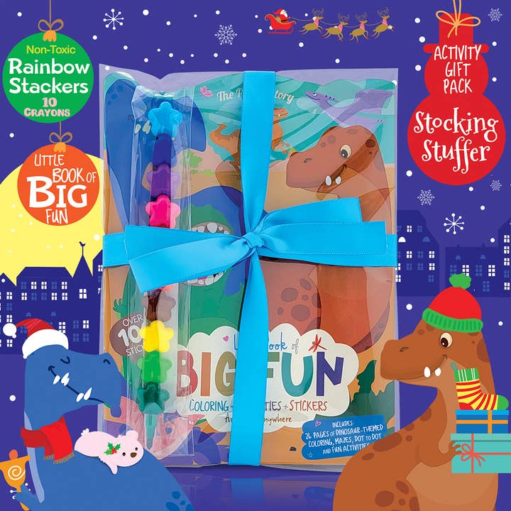 Dinosaur Stocking Stuffer Activity Gift Pack for Kids for wholesale by The Piggy Story