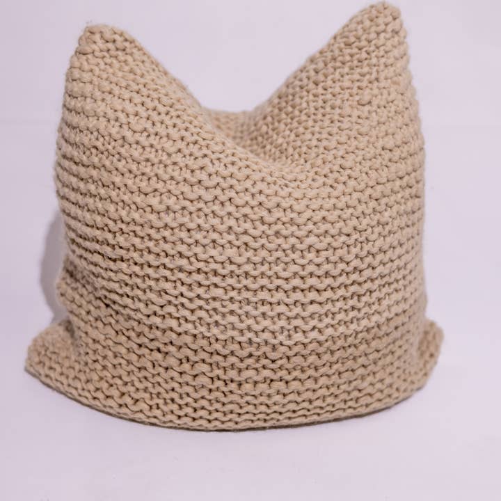 BHD HOME - Wholesale Chair cushion - Crochet Natural and Beige Knotted 65 x 65cm1