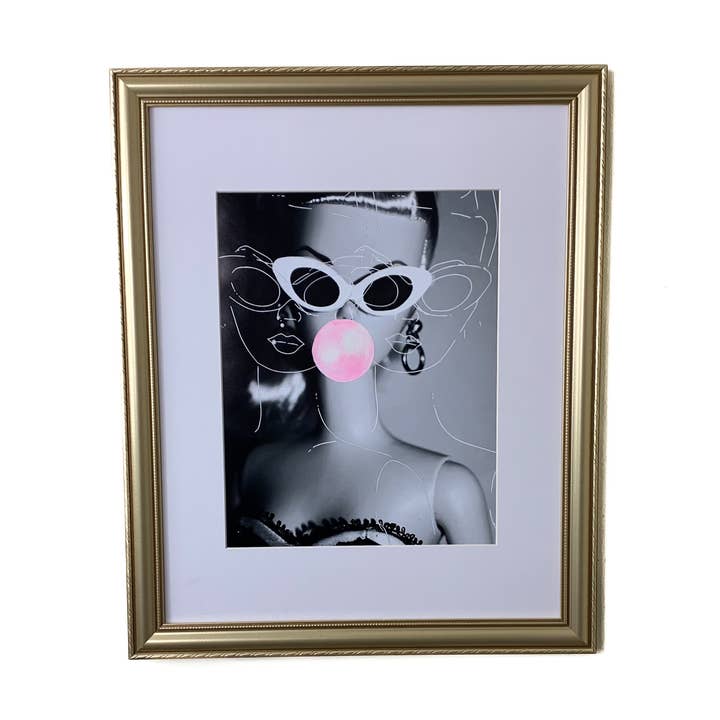 Salvage Made Design – Engroshandel Kunsttryk – Barbie Bubble Gum Graffiti Kunst0