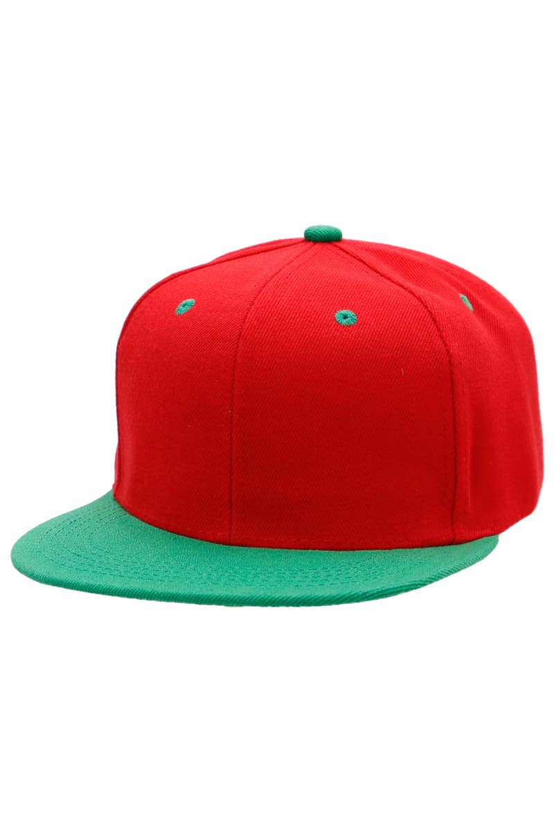 Cap Zone - Wholesale Flat Brim Cap - Unisex - Two Tone Twill Snap Back Flat Bill Cap2