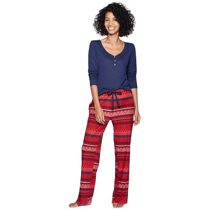 Kasa Style - Vente Haut et bas de pyjama – femme - Ensemble de 2 pyjamas Henley Super Soft Sleep de Stars Above pour femmes