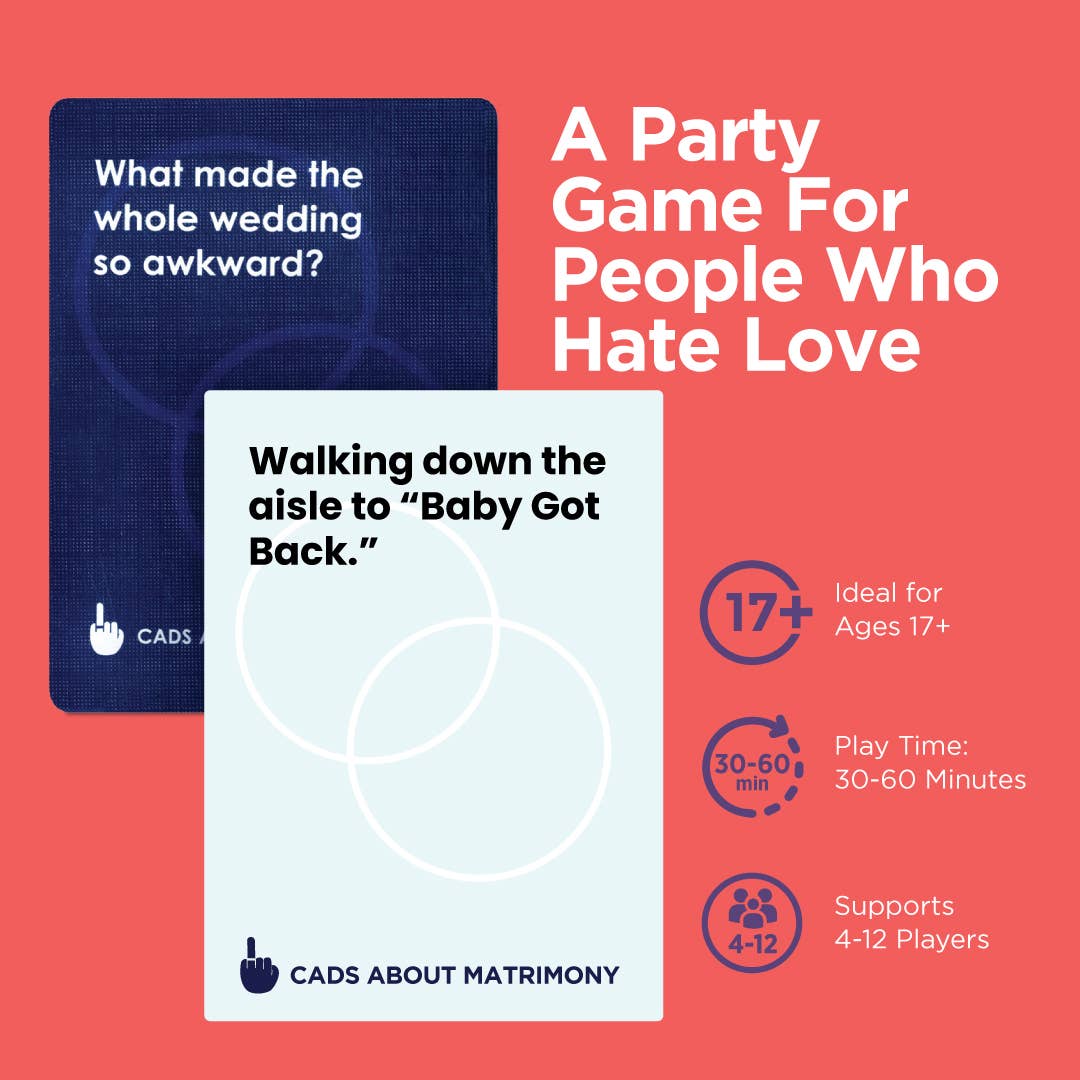 IDEAS NEVER IMPLEMENTED - Wholesale Card Game - CADS About Matrimony - A Game For People Who Hate Love8