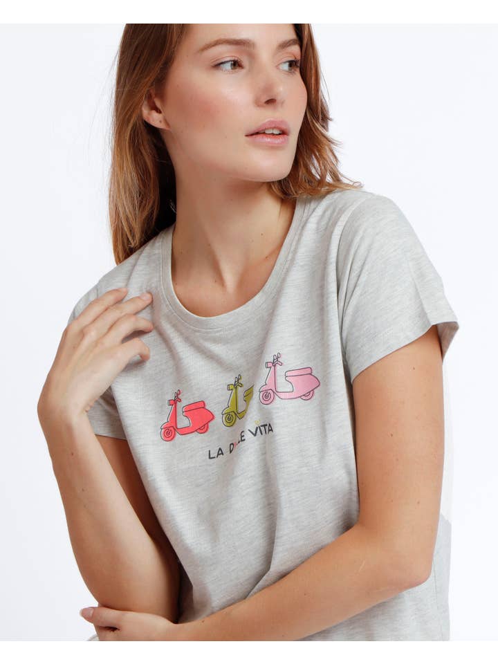 ADMAS - Wholesale Sleepwear Set - Women's - LA DOLCE VITA SHORT SLEEVES PYJAMAS7