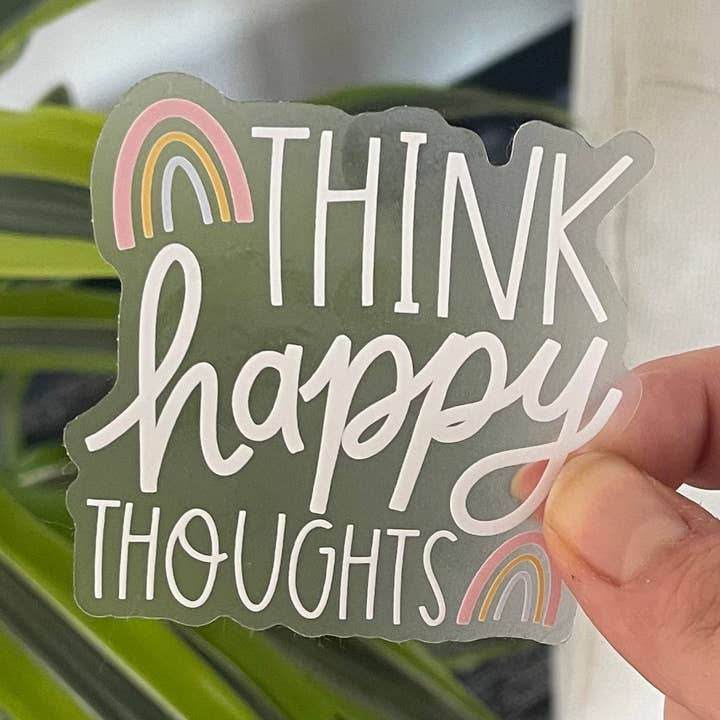 Just Be Kind Co. - Venta al por mayor Pegatina - Pegatina THINK Happy Thoughts0