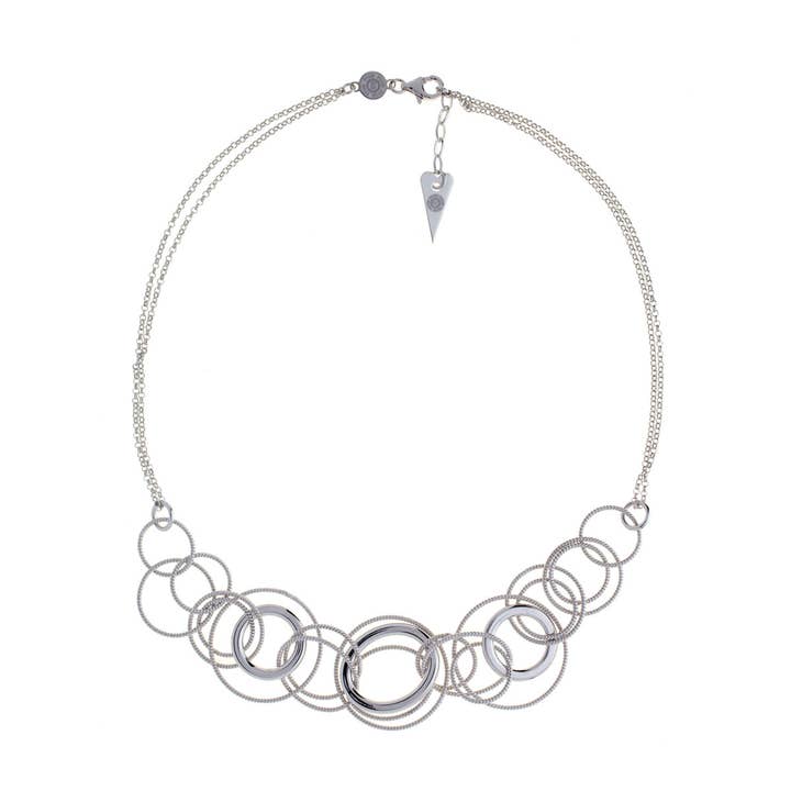 I AM YOURS HALSKETTE VERSILBERT RHODINIERT, HANDGEMACHT ITALIEN für den Großhandel von PNG68