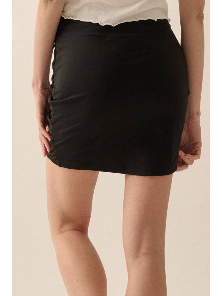Promesa USA - Wholesale Skirt - Women's - Lifted Fit High Waist Tulip Hem Mini Skirt5