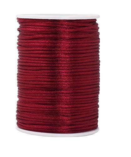 Mandala Crafts - Wholesale Craft Supplies - Mandala Crafts Satin Rattail Cord String from Nylon for Chinese Knot, Macramé, Trim, Jewelry Making27