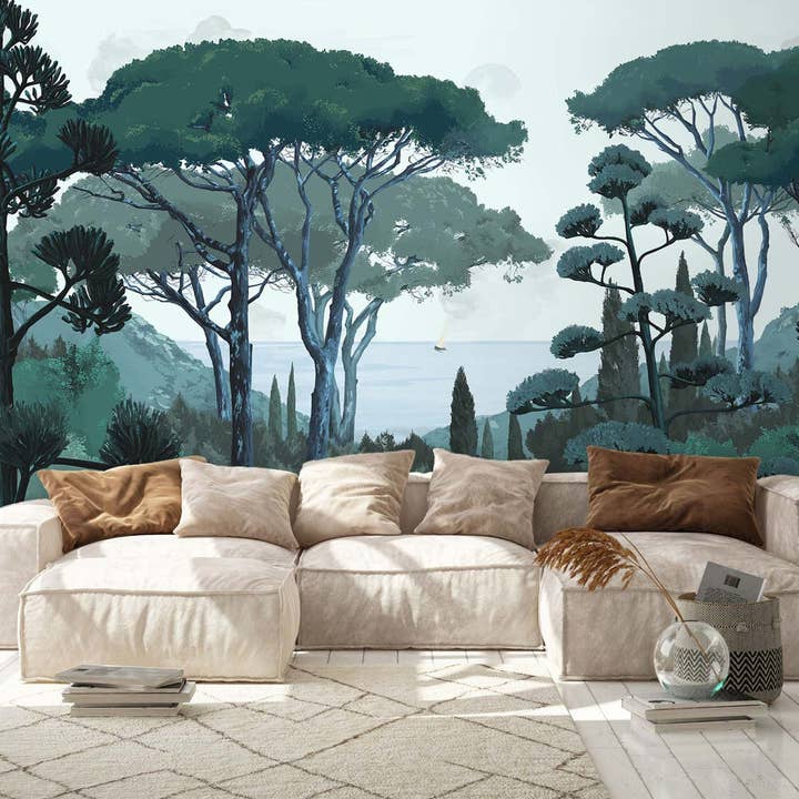 Fresque murale de Toscane pour la vente par Veer Decor