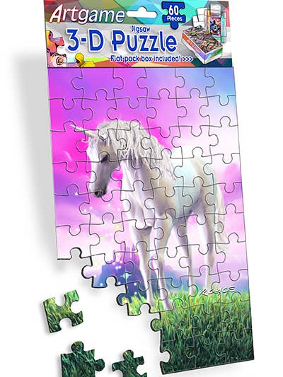 Royce 3D 60 Piece Puzzle - Unicorn Pegasus Flip for wholesale by Artgame Ltd.