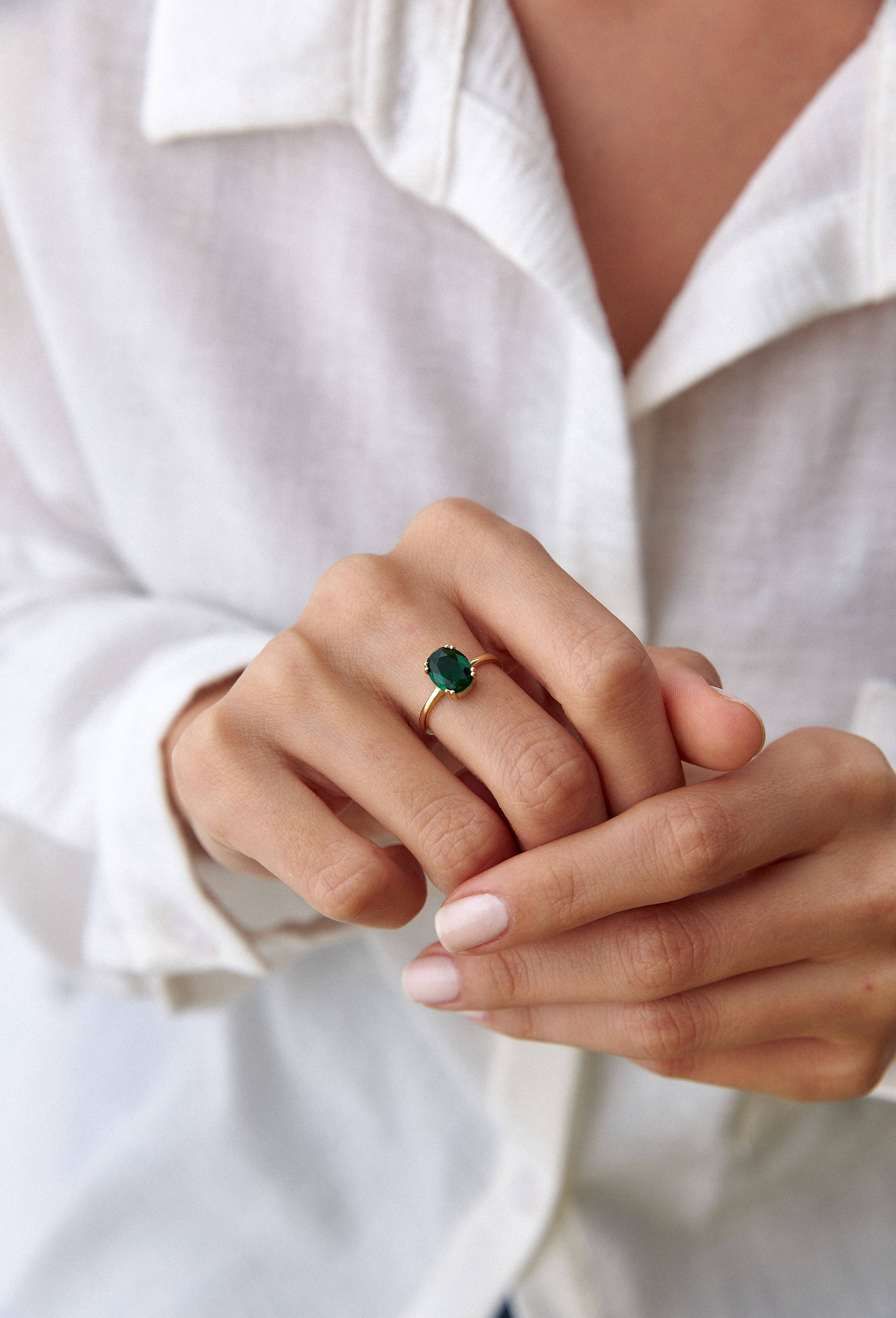 JoyPersonalized – wholesale Förlovningsring – Smaragdring, Smaragd förlovningsringar7