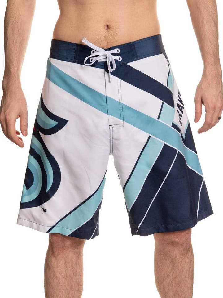 Shorts de bain diagonaux Seattle Kraken pour la vente par Calhoun Sportswear