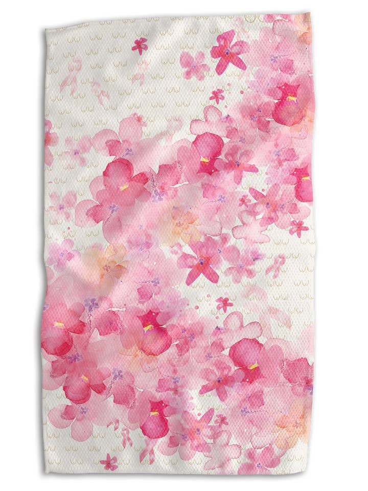 Breast Cancer Watercolor 18x30 Work-harder Double-Sided Towel for wholesale by Absorb-Lumen