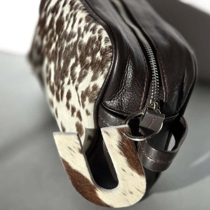 Ranchers Closet - Wholesale Toiletry Bag - Men's - Leather Cowhide Toiletry Bag - Groomsmen Gift - Shaving Kit14