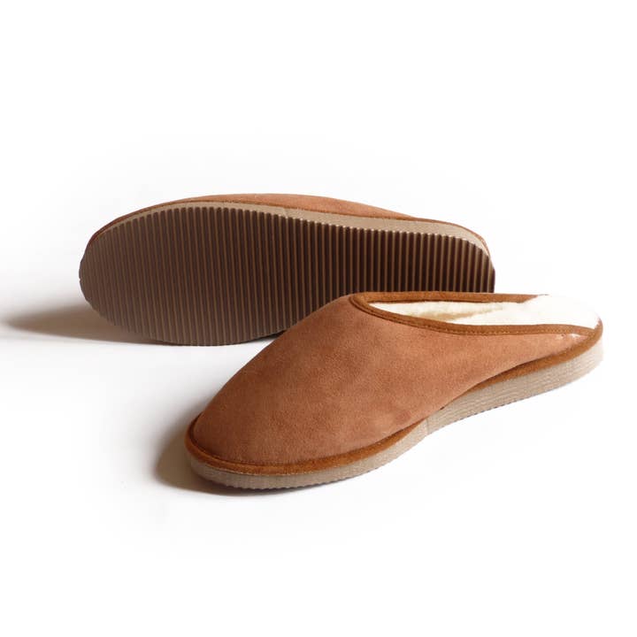 D.grandiose - Wholesale Mules - Women's - Men's Camel sheepskin mules2