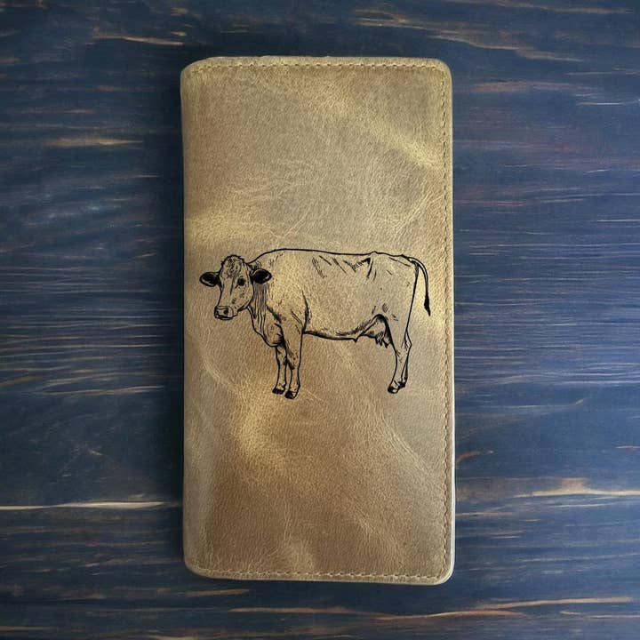Cowboy Western Rodeo Buffalo Leather Wallet for wholesale by Texan Customs
