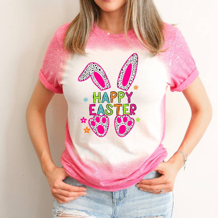 Joyeuses Pâques T-shirt de Pâques décoloré pour la vente par Hello Gorgeous Apparel