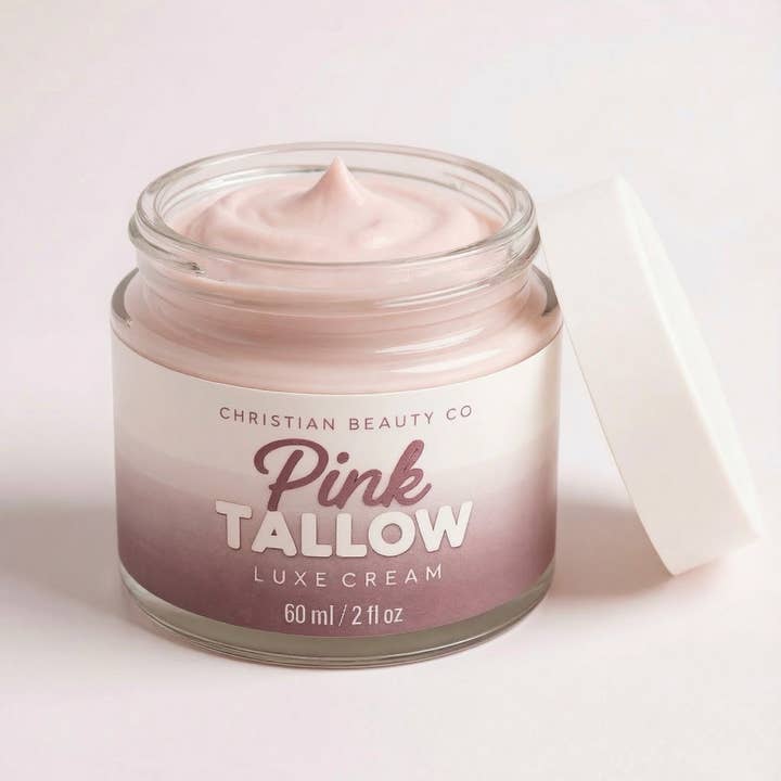 Pink Tallow Luxe Cream 2oz for wholesale by Christian Beauty Co