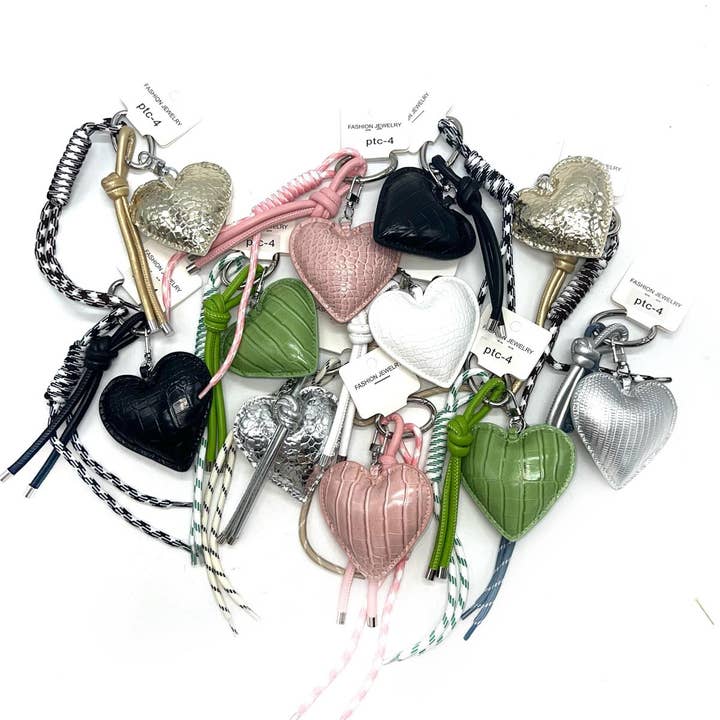 LINETA - Wholesale Keychain - Women's - PTC-4 Trendy keychain heart pattern8
