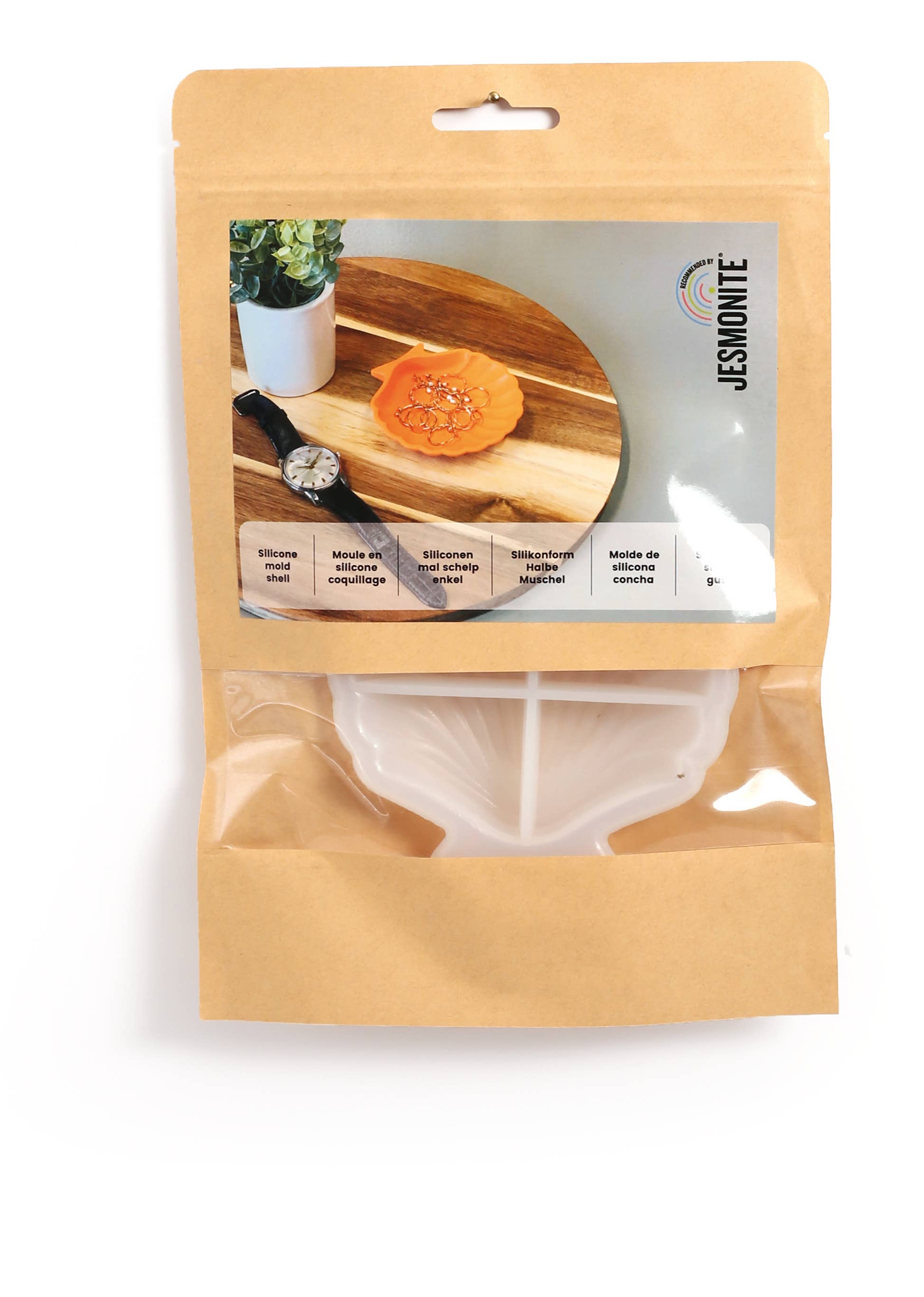 Graine Créative – Utensílio para artesanato por atacado – Molde de silicone para concha 11 cm - Jesmonite3