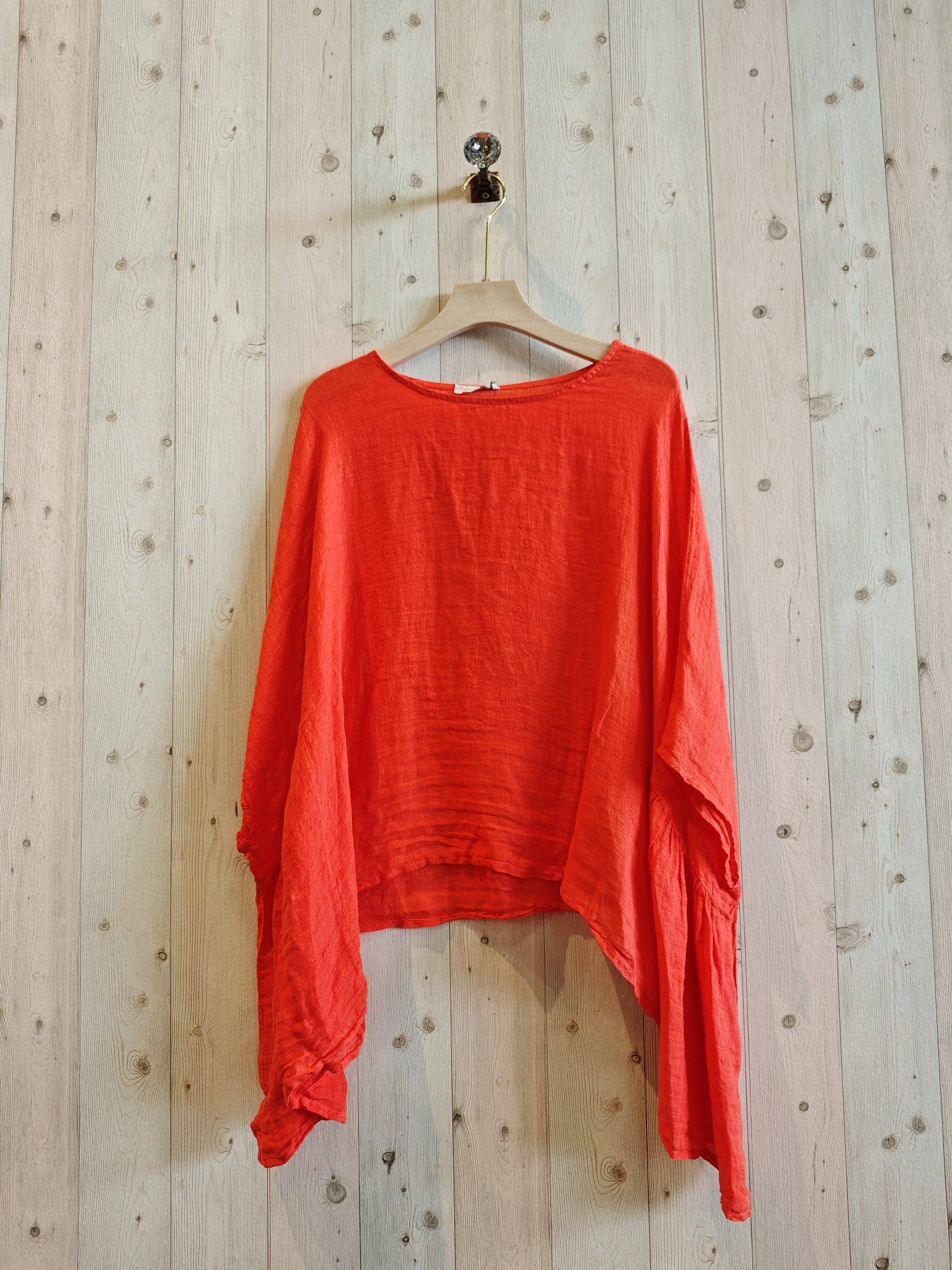 Linen & More - Wholesale Blouse - Women's - REF 11138 PONCHO-STYLE BLOUSE 100% LINEN8