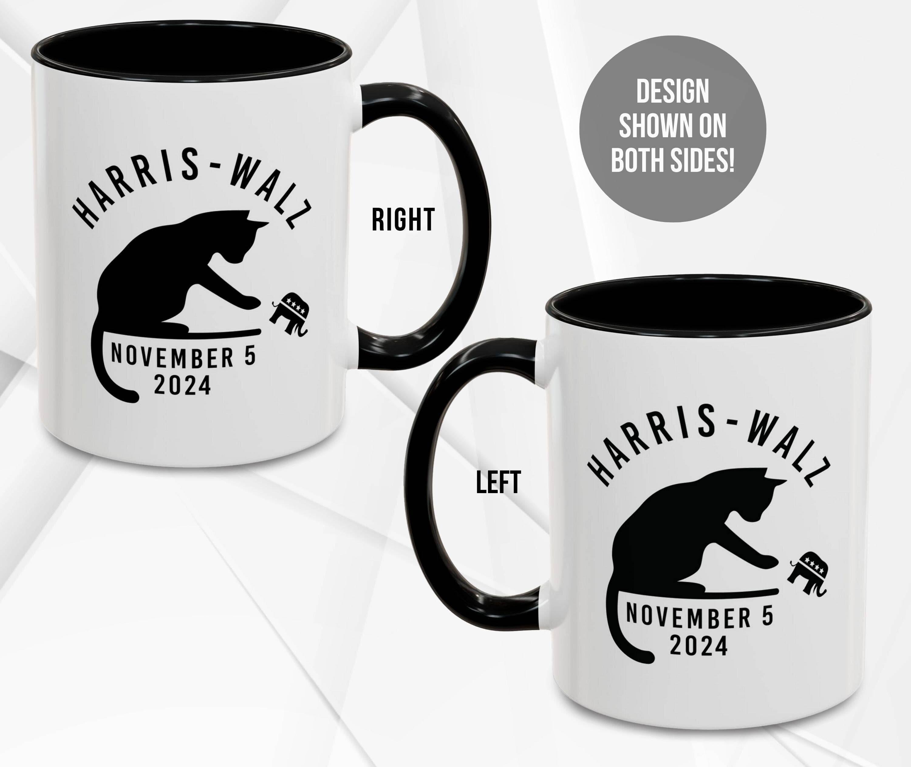 NVC Ecommerce LLC - Vente Tasse à café - Tasse Election Cat 2024, tasse de satire politique, élection drôle 3