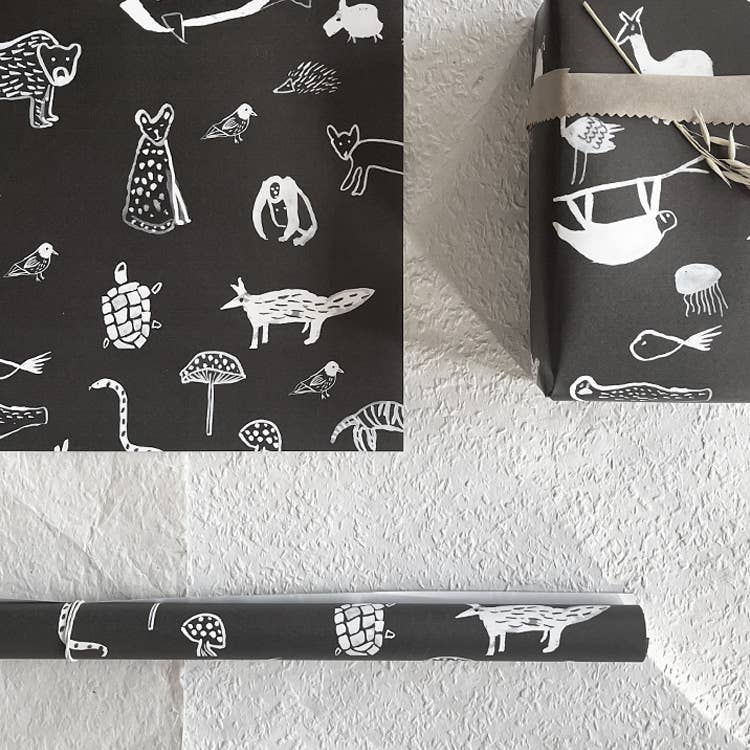 dear prudence - Wholesale Flat Wrap - "Liquorice" Gift Wrap0