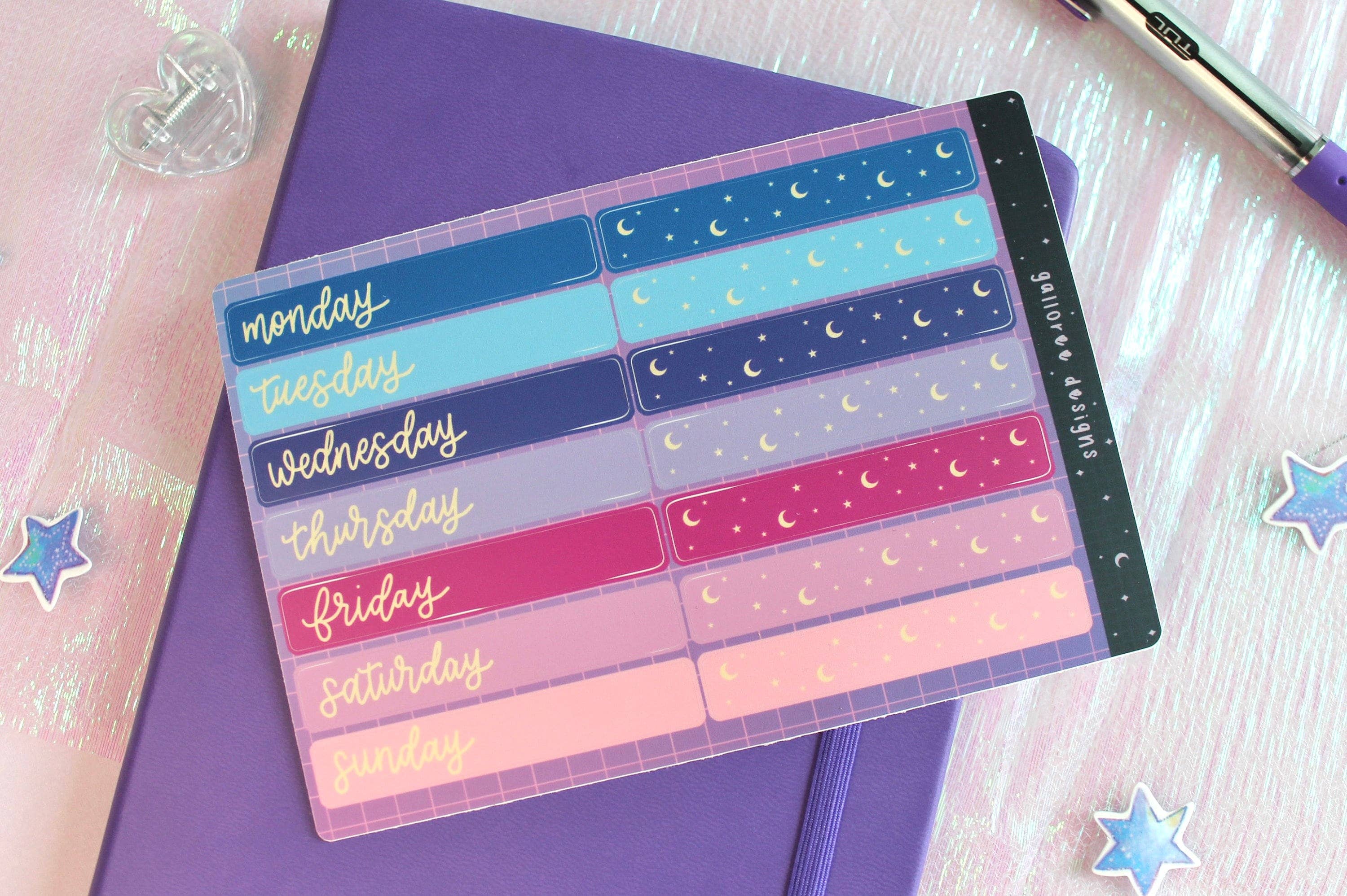 Galloree Designs LLC - Wholesale Sticker - Planner-stickers, dagelijkse plannersticker, washi tape-stickers4