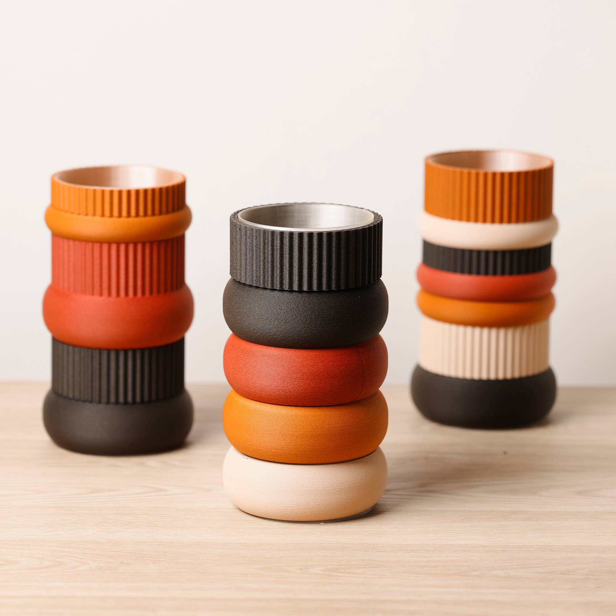 Copo Design - Wholesale Vase - Modular, watertight vase - Wooden base, modern, minimalist1