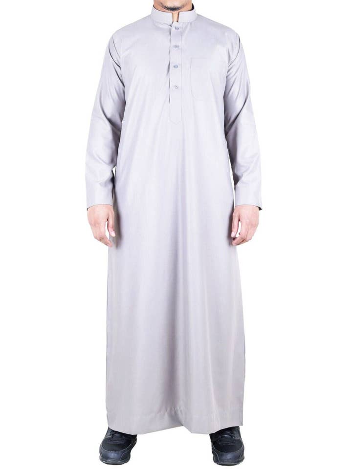 Infinity Leather (Upperclass Fashions Ltd) – wholesale Robe – Men's – Mens Thobe Jubba Saudi Islamic Arabic Eid Cotton Kaftan Jubbah Umrah Robe