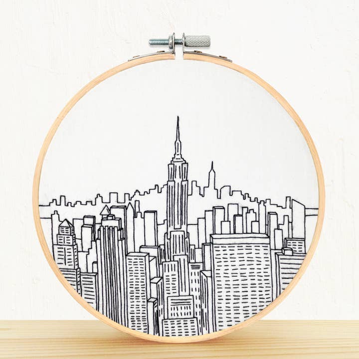 Embroidery and Sage - Wholesale Embroidery/Cross Stitch Supplies - Top of The Rock, NYC - embroidery kit