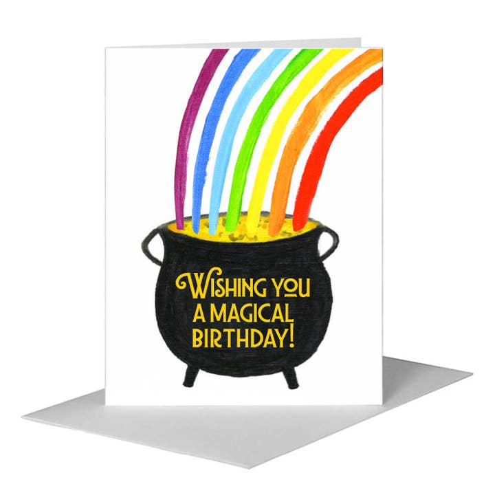 Arc-en-ciel, Carte de vœux (#8030H) pour la vente par Printed Canvas