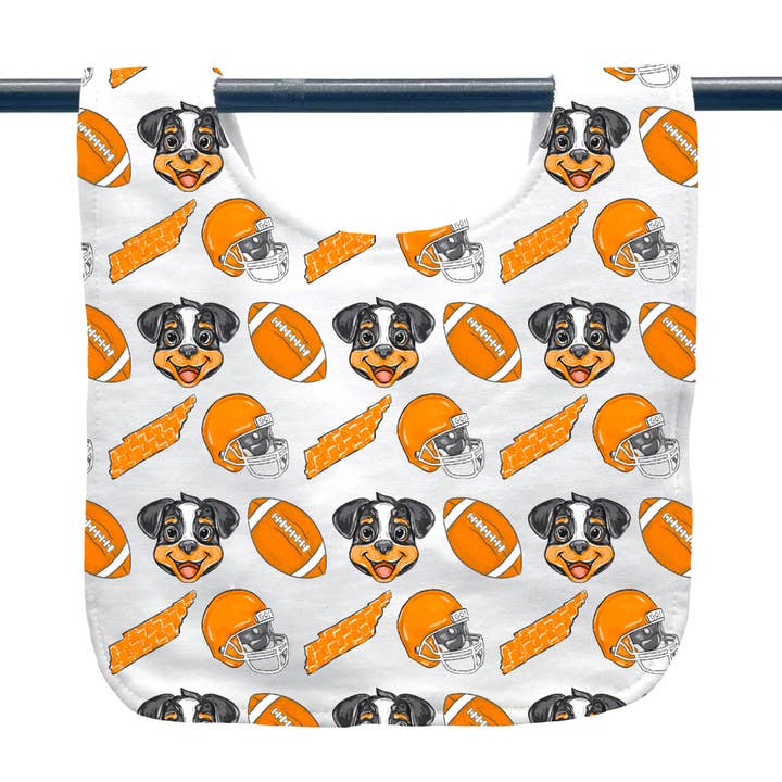 Bluetick Coonhound Football Baby Bib - Tennessee New Arrival for wholesale by Home Malone