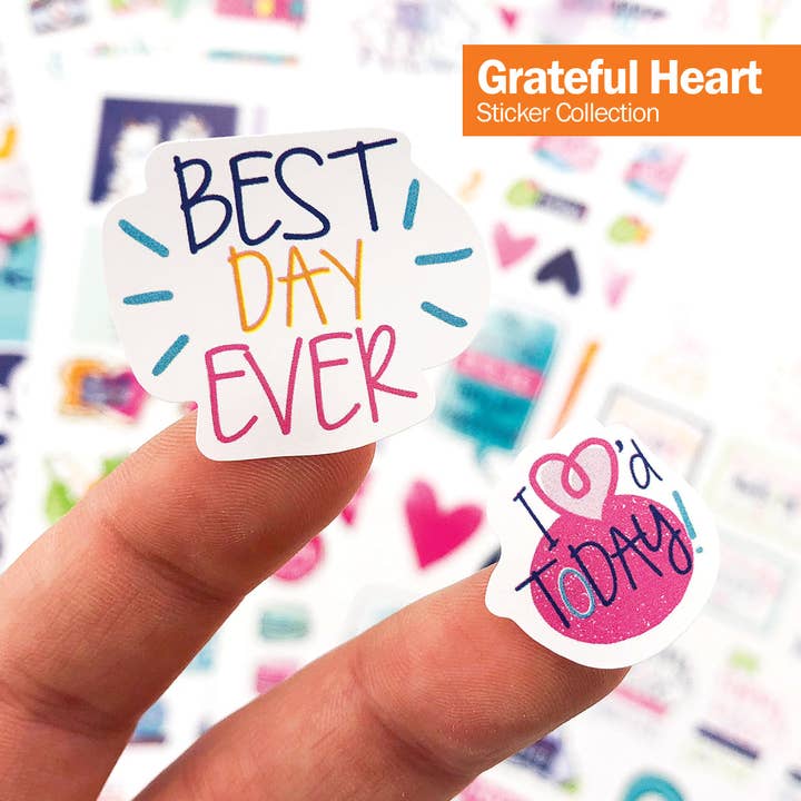 Denise Albright® - Wholesale Sticker - Grateful Heart Stickers for Journaling | Open Stock3