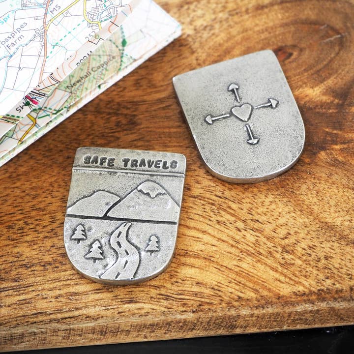 Kutuu – wholesale Keepsake coin/token – 'Safe Travels' Pocket Token