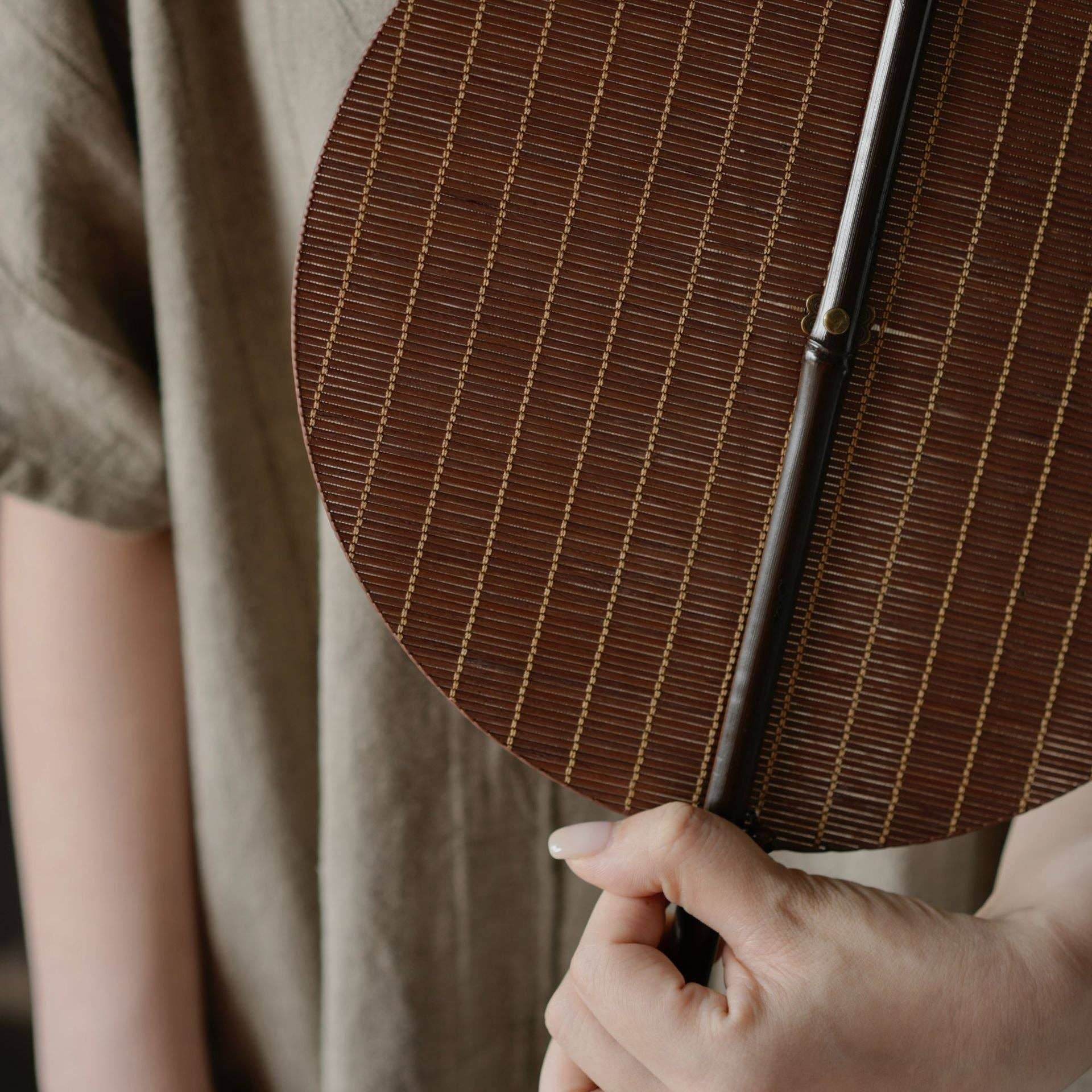 Gohobi （We cover U.S. import duties） - Wholesale Handheld Folding Fan - Gohobi Handwoven Bamboo Waist Fan5