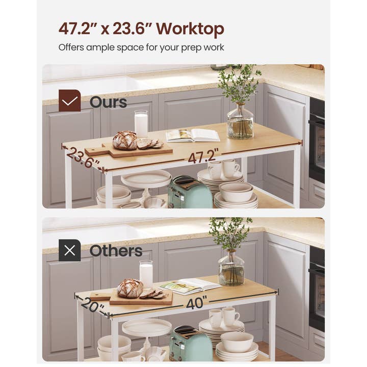 Keukeneiland met 3 planken voor wholesale door Greenwestons