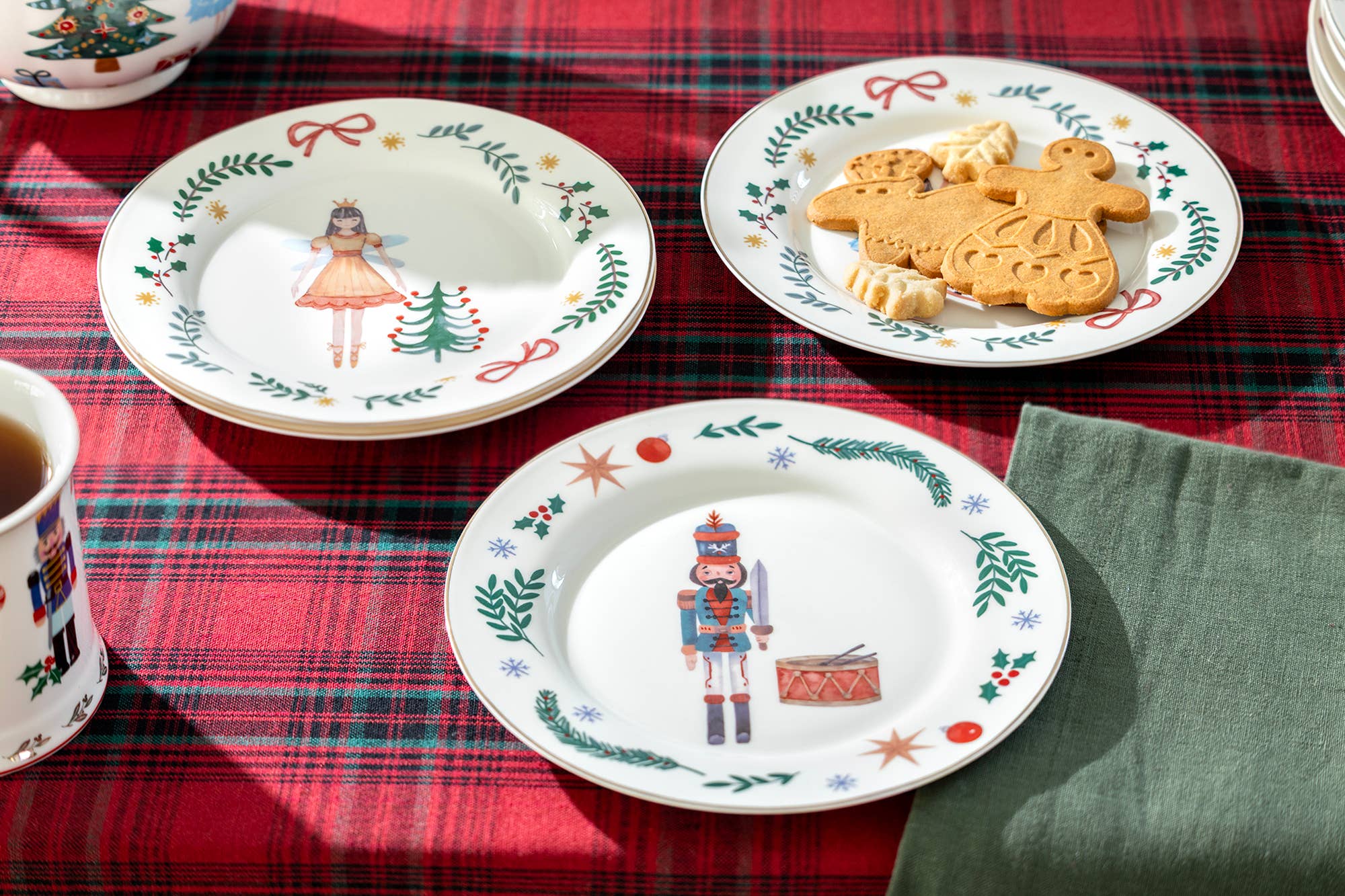 Grace Teaware - Wholesale Salad Plate - Assorted Nutcracker Wonderland 8" Salad Plate Set of 46